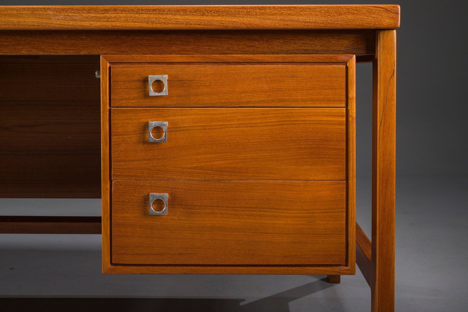 photo furniture Danish Modern Executive Teak Desk By Arne Vodder For H.P. Hansen, 1960s