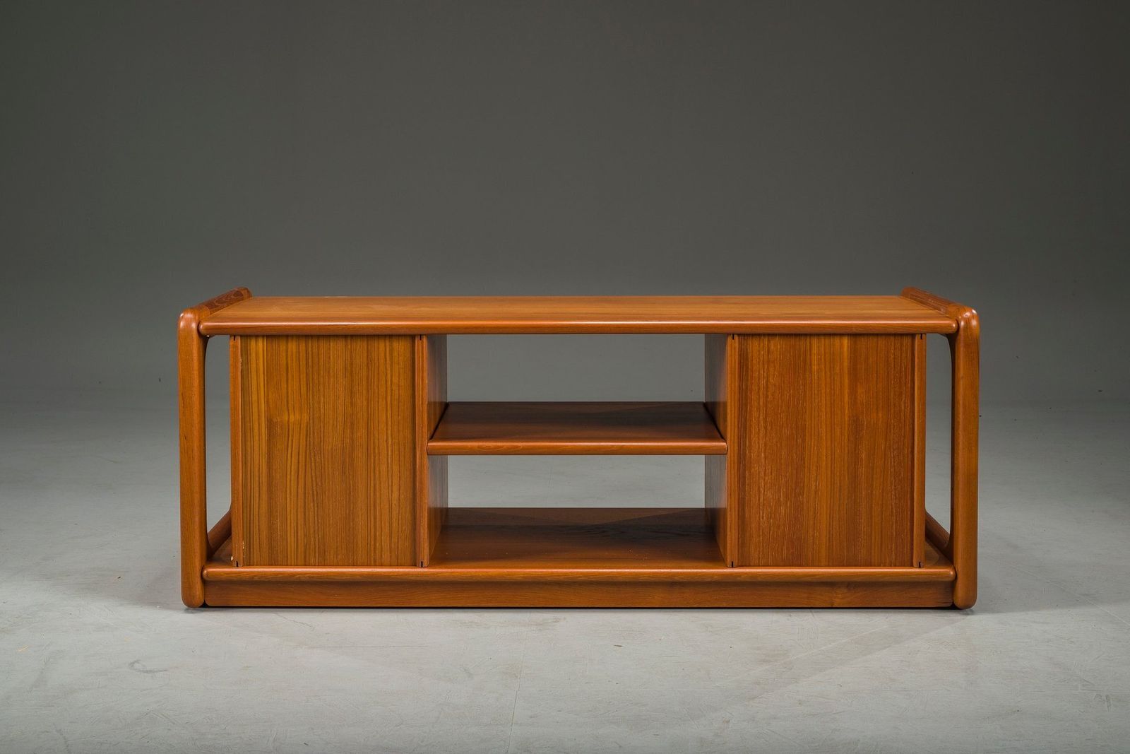 Mid Century Danish Teak Vinyl Storage Cabinet From Dyrlund, 1960s photo for sale