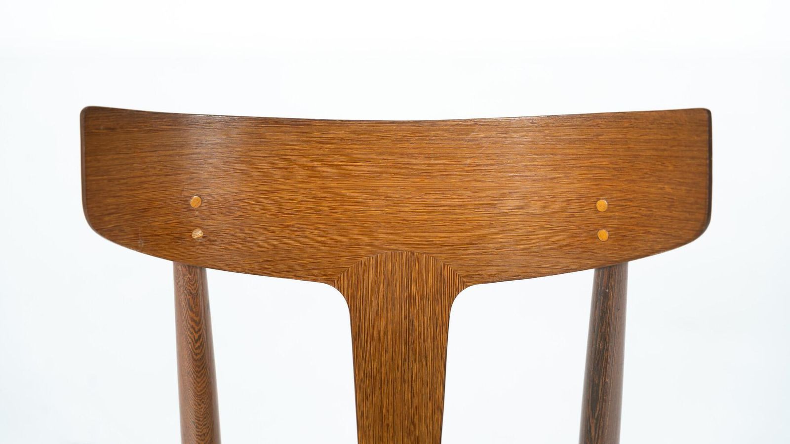 photo furniture Mid Century Modern Set Of 6 Chairs, Wood And Fabric, Italy