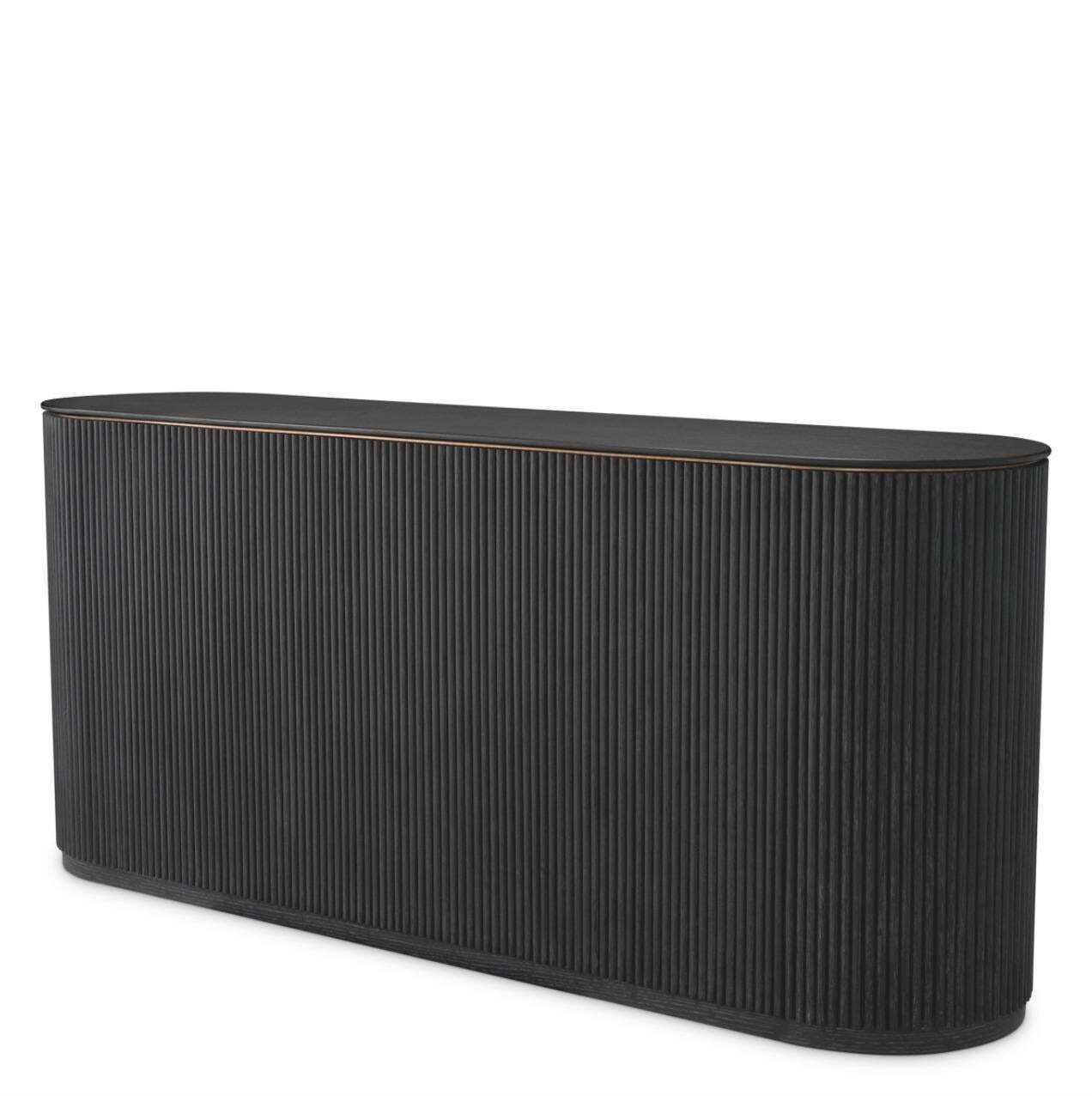 Dresser In Charcoal Grey Oak Veneer And Glass, Contemporary Style photo 6315.0