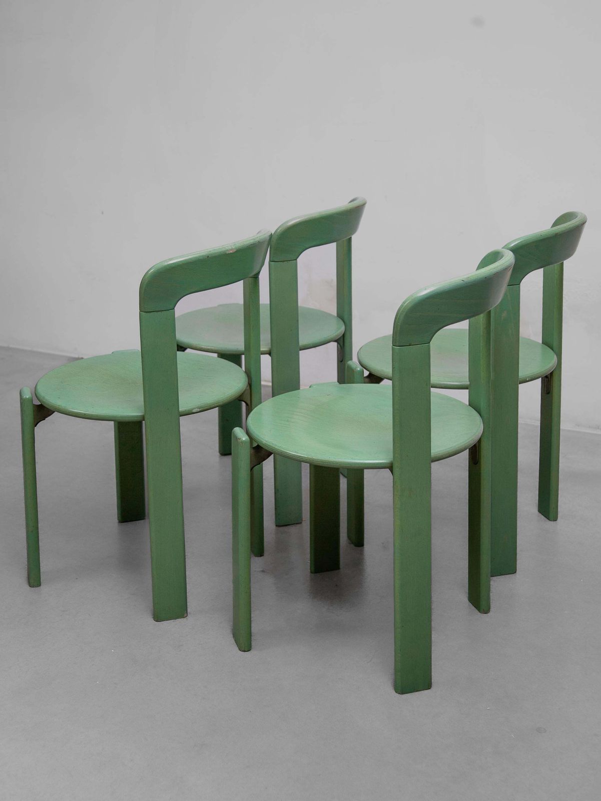 2538.0 Dining Set Table And Four Chairs By Bruno Rey, 1979, Kusch And Co, Model 3300 photo