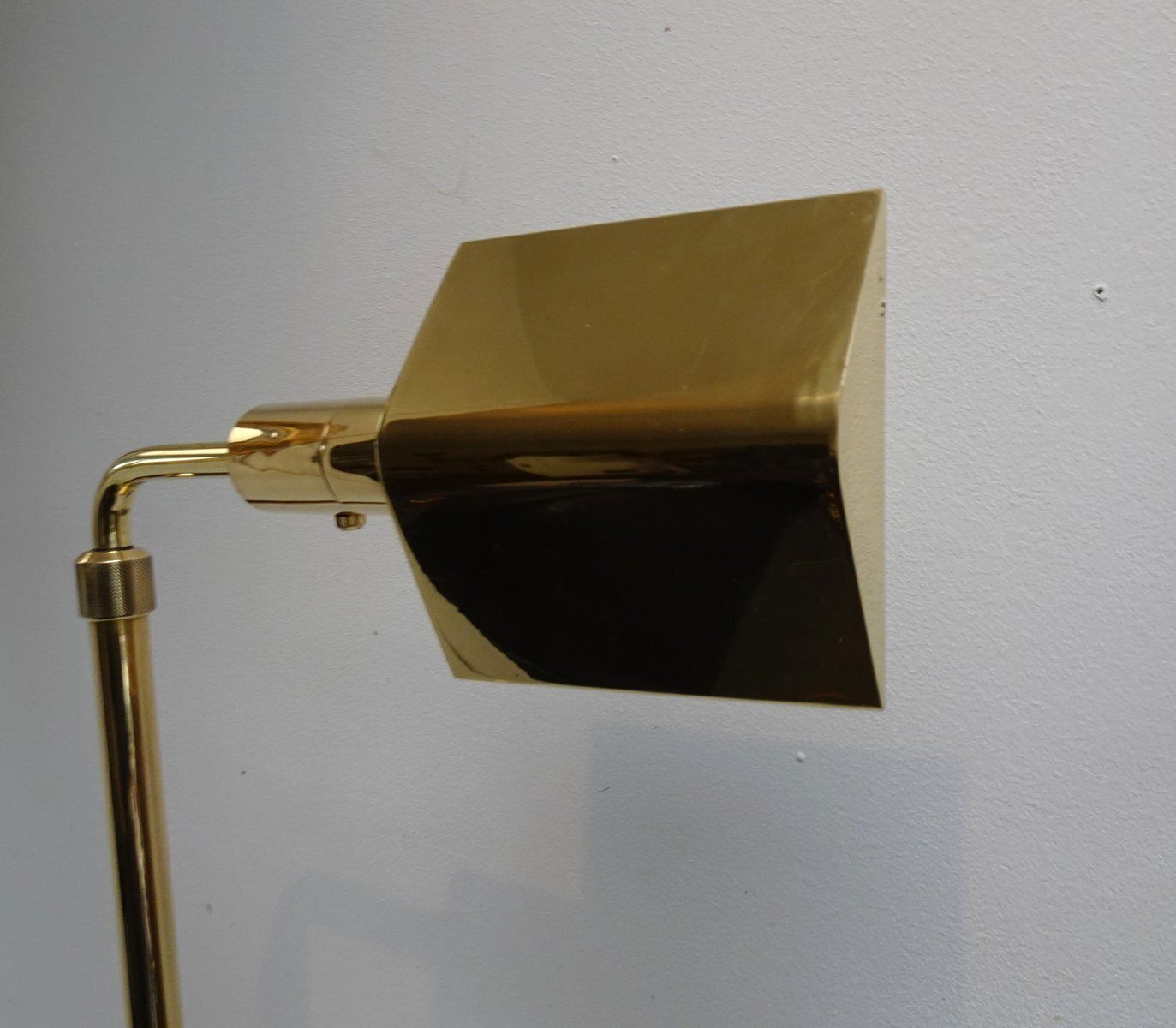 Adjustable Brass Reading Lamp Attributed To Christian Liaigre, France, 1970s photo vinterior