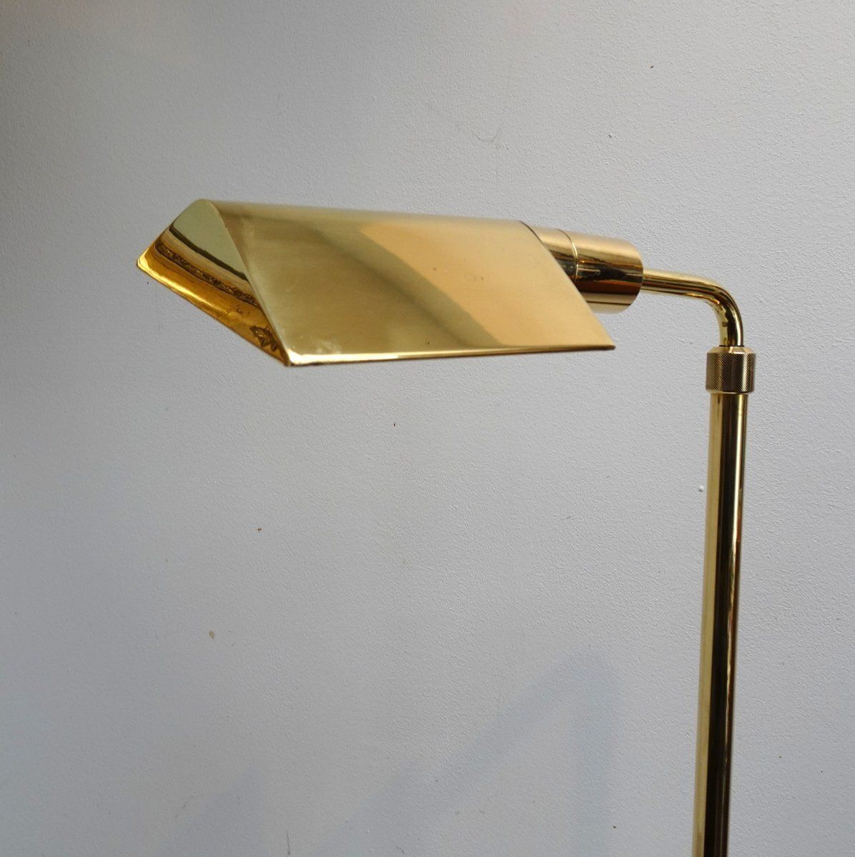 photo for sale Adjustable Brass Reading Lamp Attributed To Christian Liaigre, France, 1970s