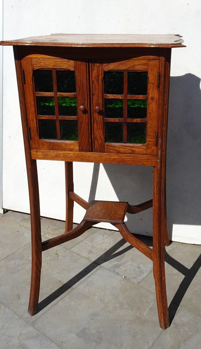 Art Nouveau Arts And Crafts Display Cabinet, 1890s photo Furniture