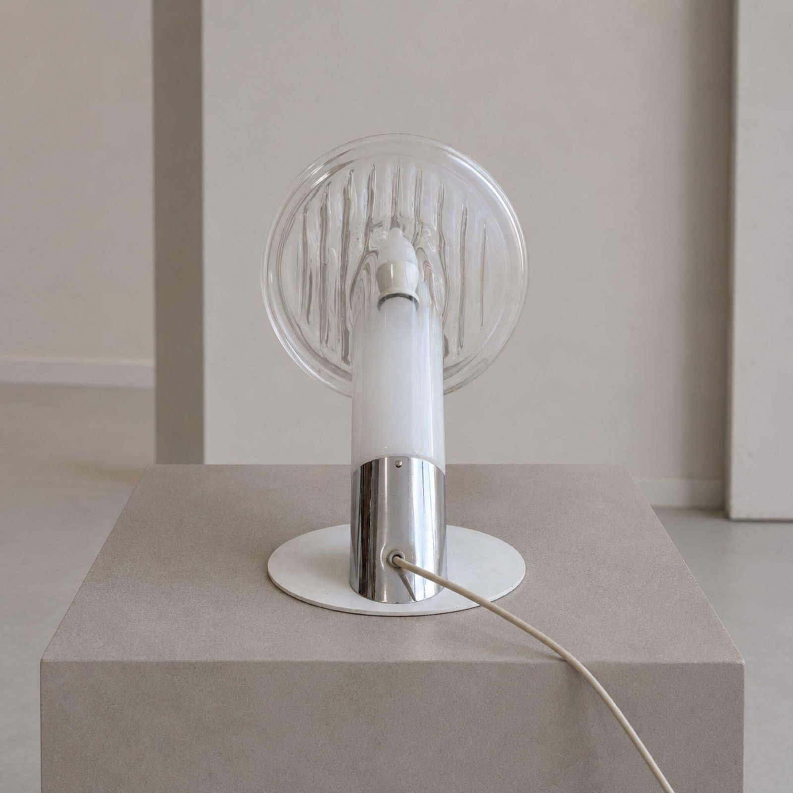 1970s Italian Murano Glass Headlight Table Lamp By Carlo Nason For Mazzega photo Lighting
