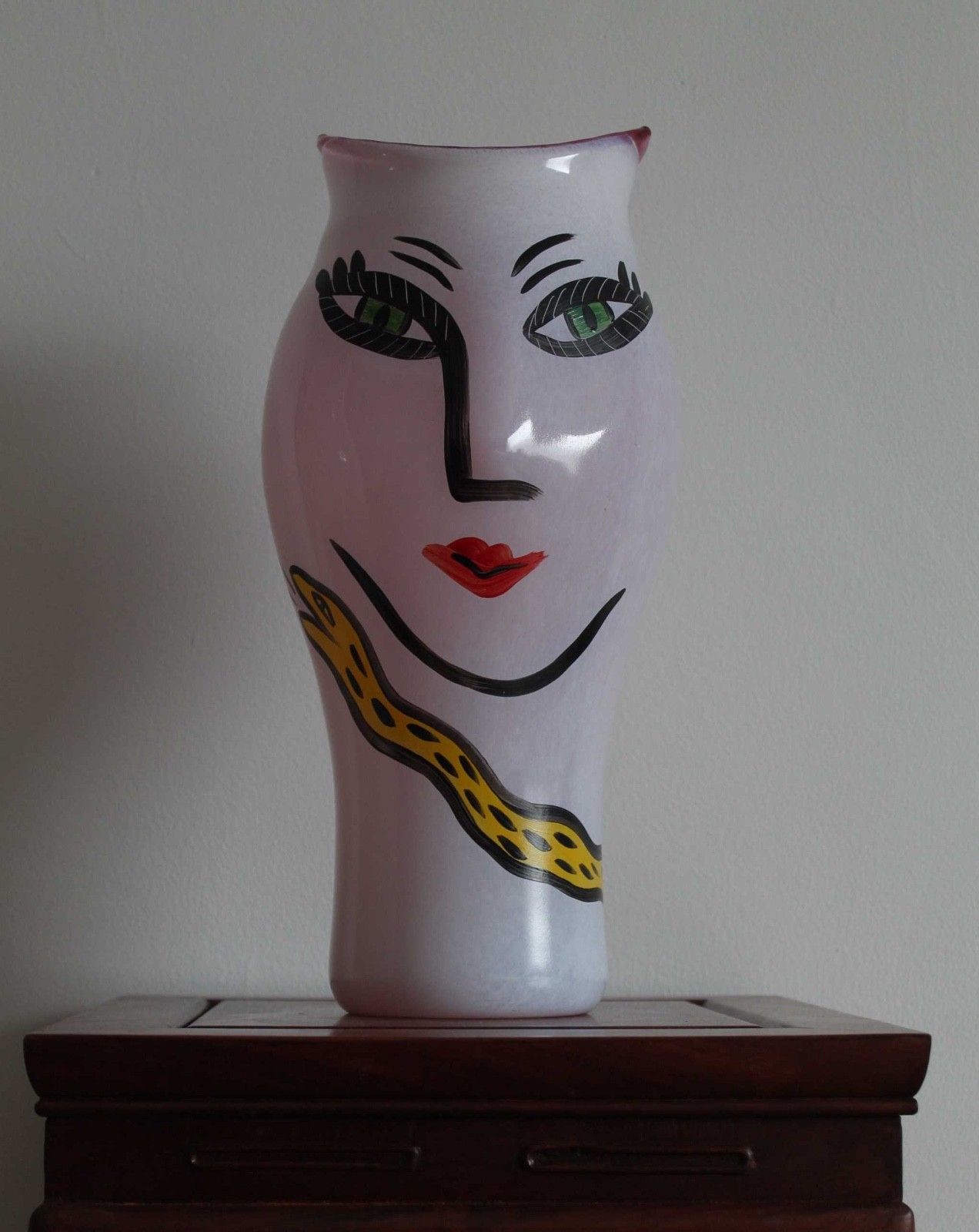 Home Decor Kosta Boda “Open Minds” Vase By Ulrica Hydman Vallien – Signed Art Glass photo