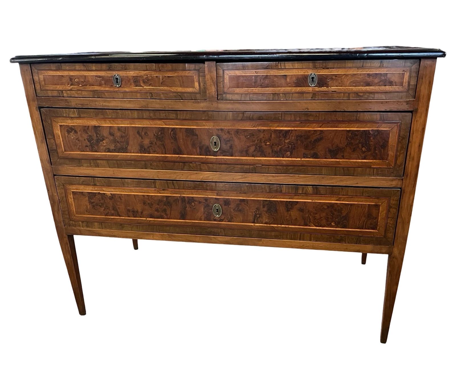 Italian Neoclassical Louis XVI Commode With Walnut Veneer photo furniture