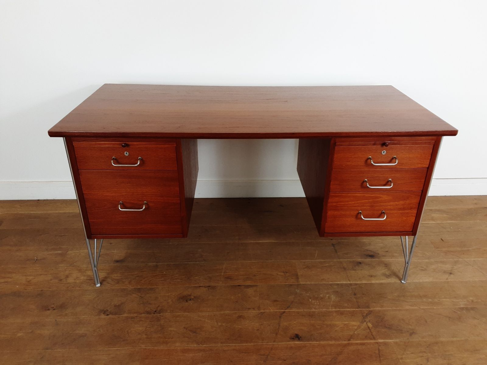 Mid Century Teak Desk Designed By Heinrich Roepstorff Denmark photo for sale