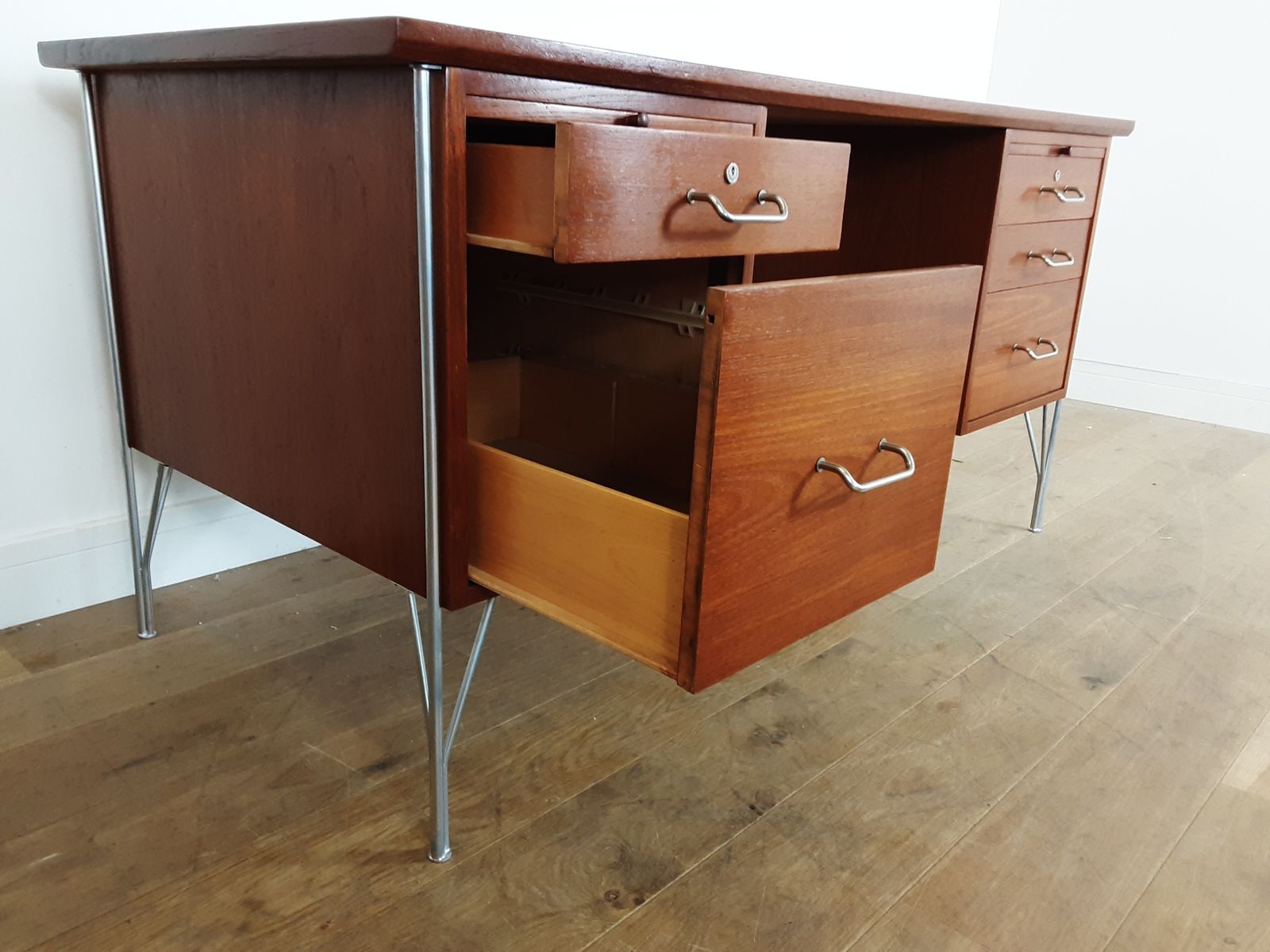 Mid Century Teak Desk Designed By Heinrich Roepstorff Denmark photo 3500.0