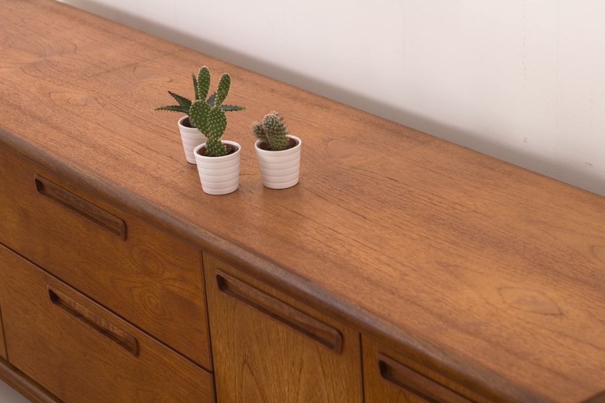 Vintage Meredew Teak Mid Century Retro Sideboard Tv Multimedia Cabinet Unit photo furniture