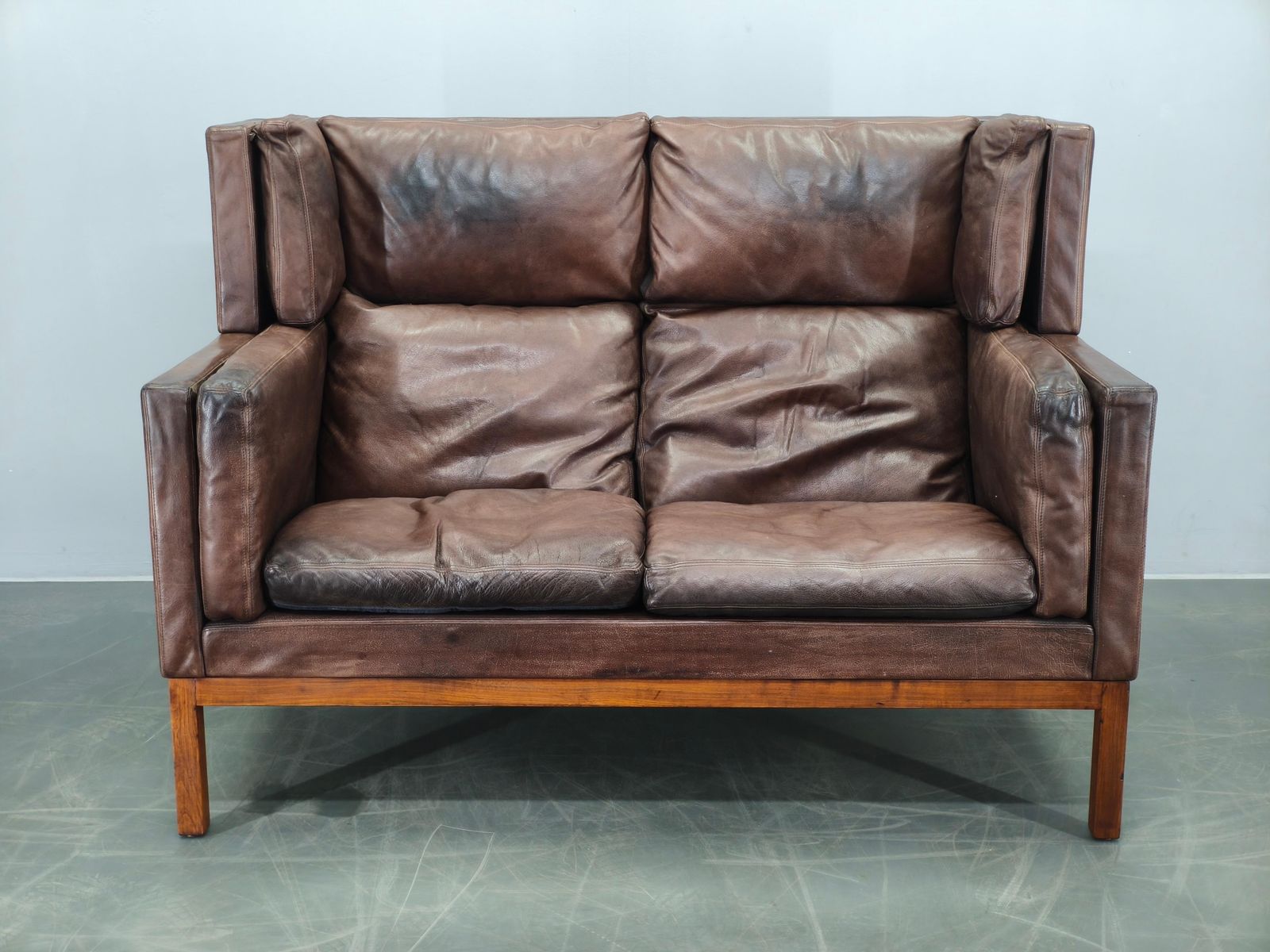 Jørgen Kastholm JK 922 Vagon Buffalo Leren Bank Denemarken photo furniture