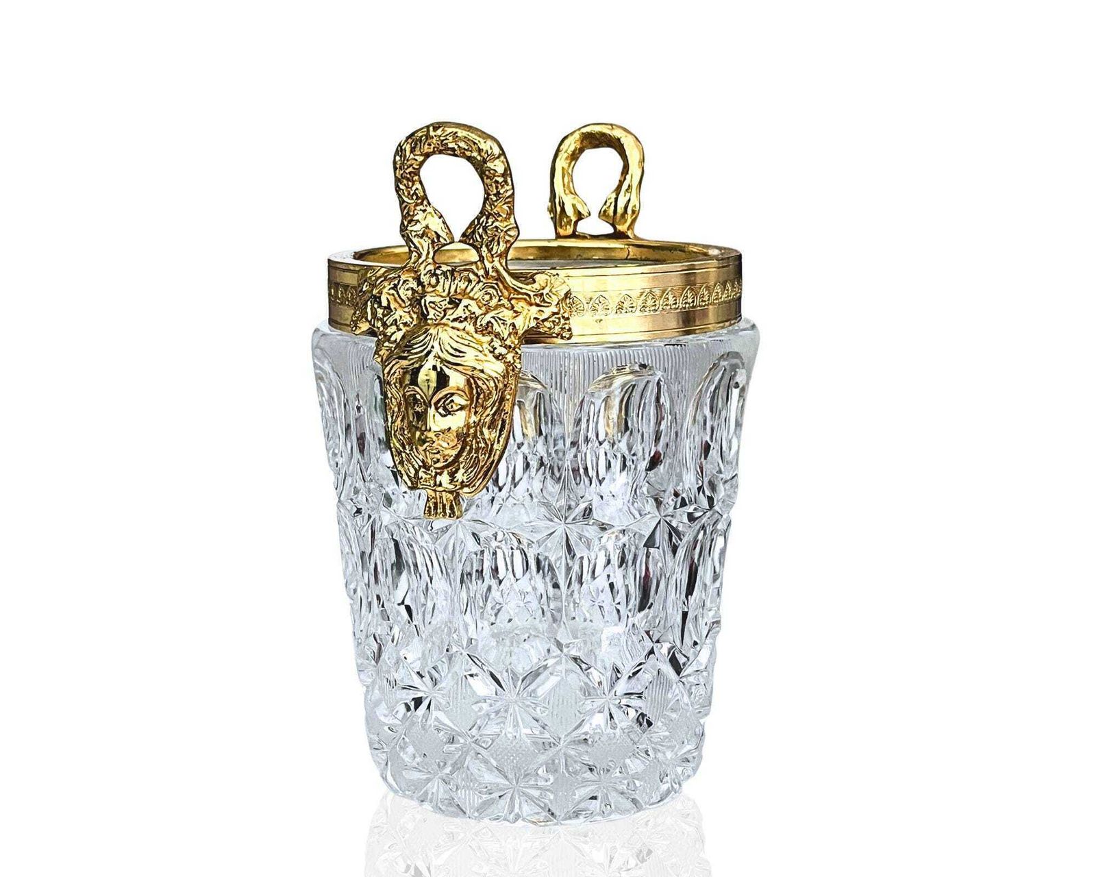 Baccarat Style Ijsemmer | Medusa Versace Style Barware