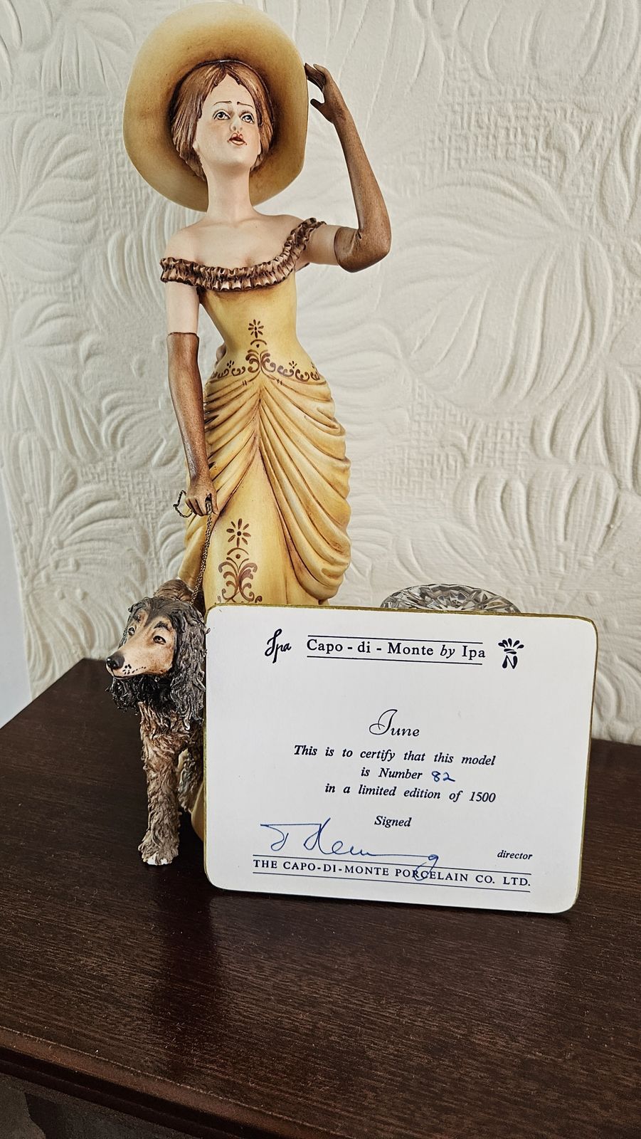 Elegant Capodimonte 'June' Porcelain Figurine By Jpa   World Limited Edition 82/1500 (With Certificate) photo furniture
