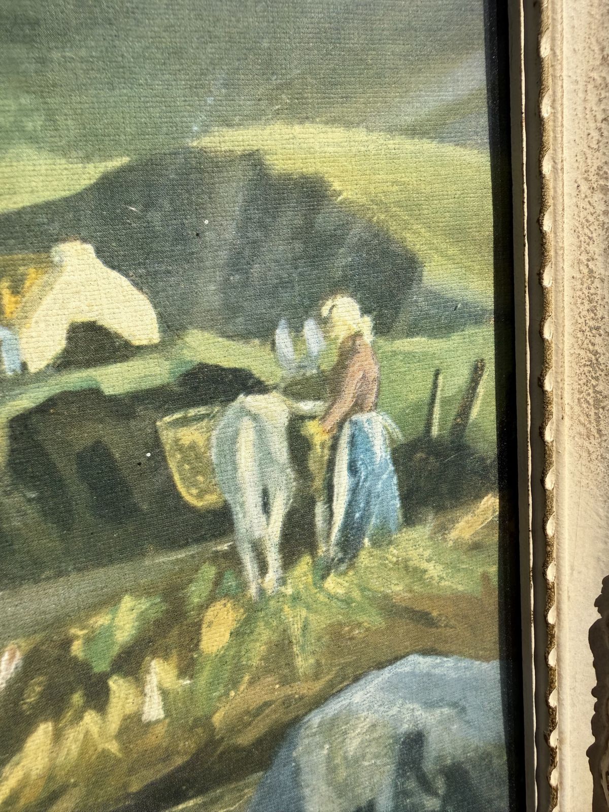 Vintage Mid Century Irish Landscape Print "Midst Connemara Hills" By G. Gault – Normill Series No. 1668 With Ornate Gilt Frame photo furniture