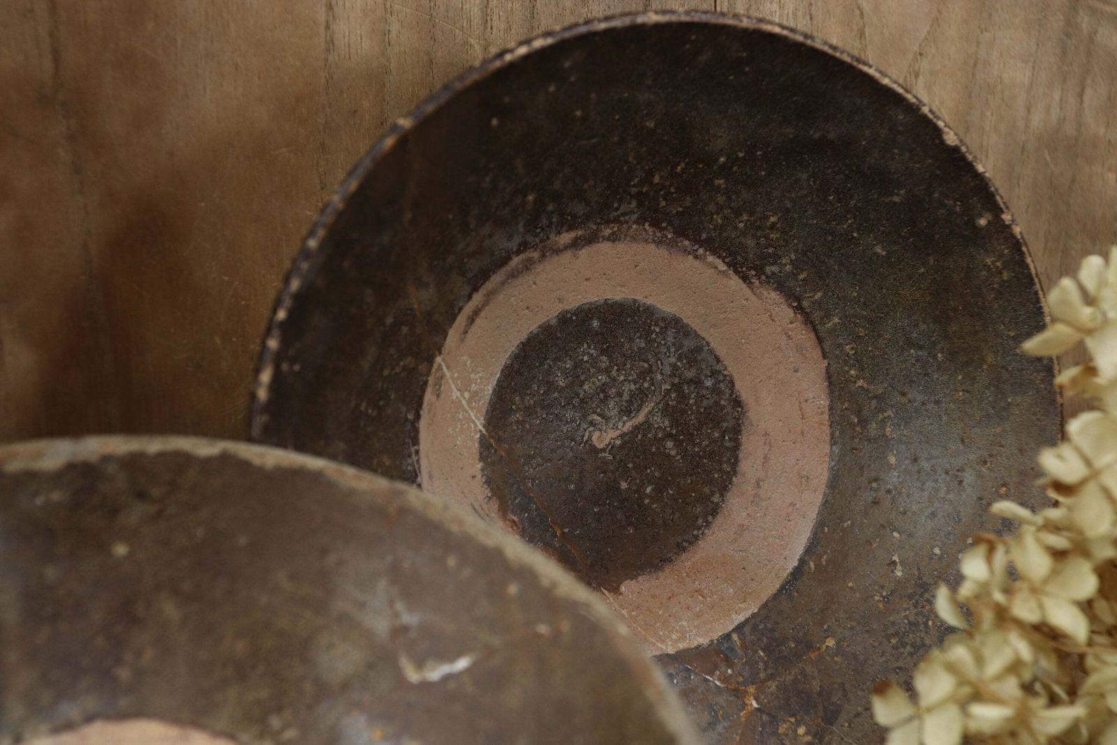 Pair Of Chinese Dark Glazed Song Dynasty Tea Bowels (Chazhan) photo furniture
