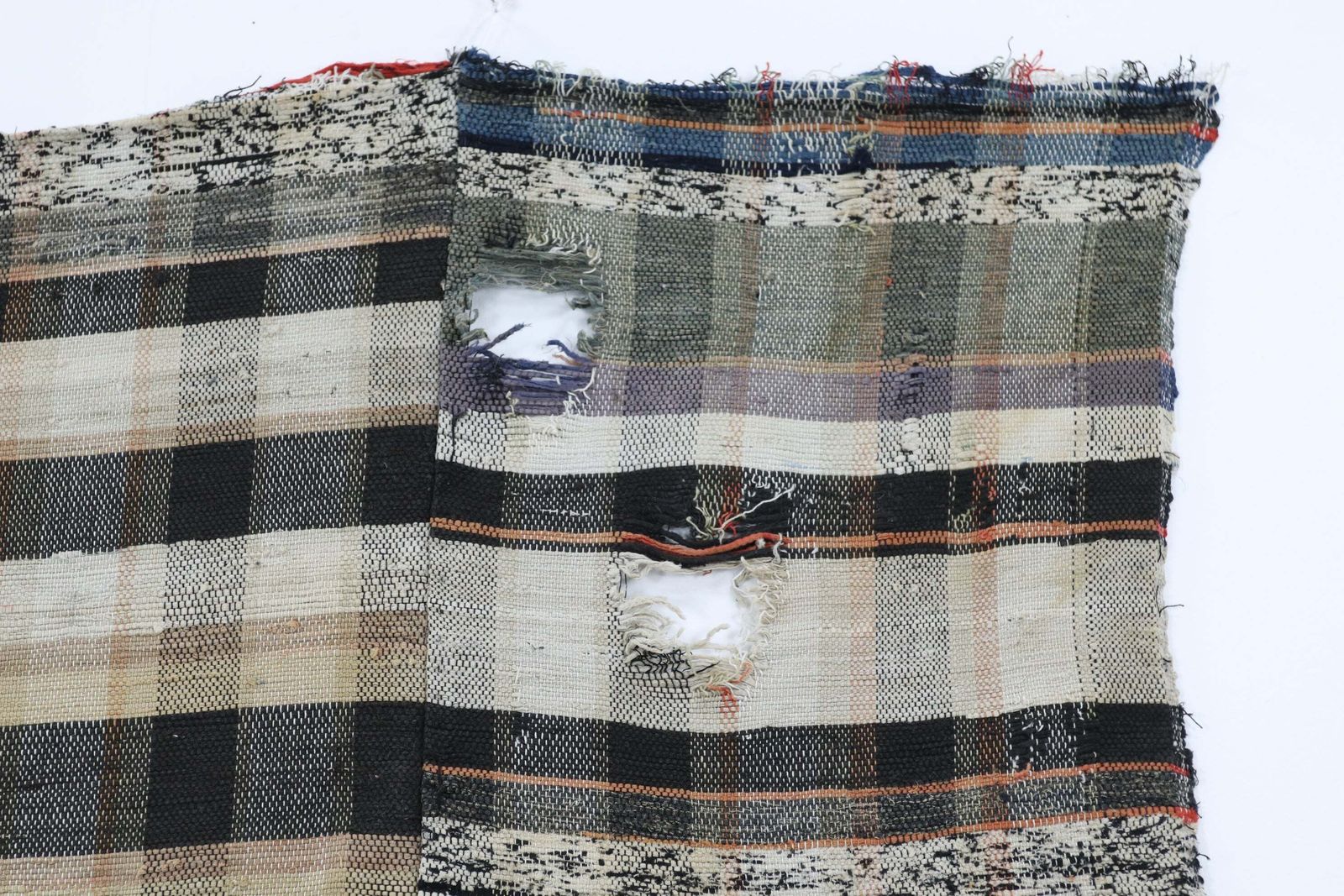 Vintage Cotton Japanese Showa Period Muted Tones Sakori photo 364.0