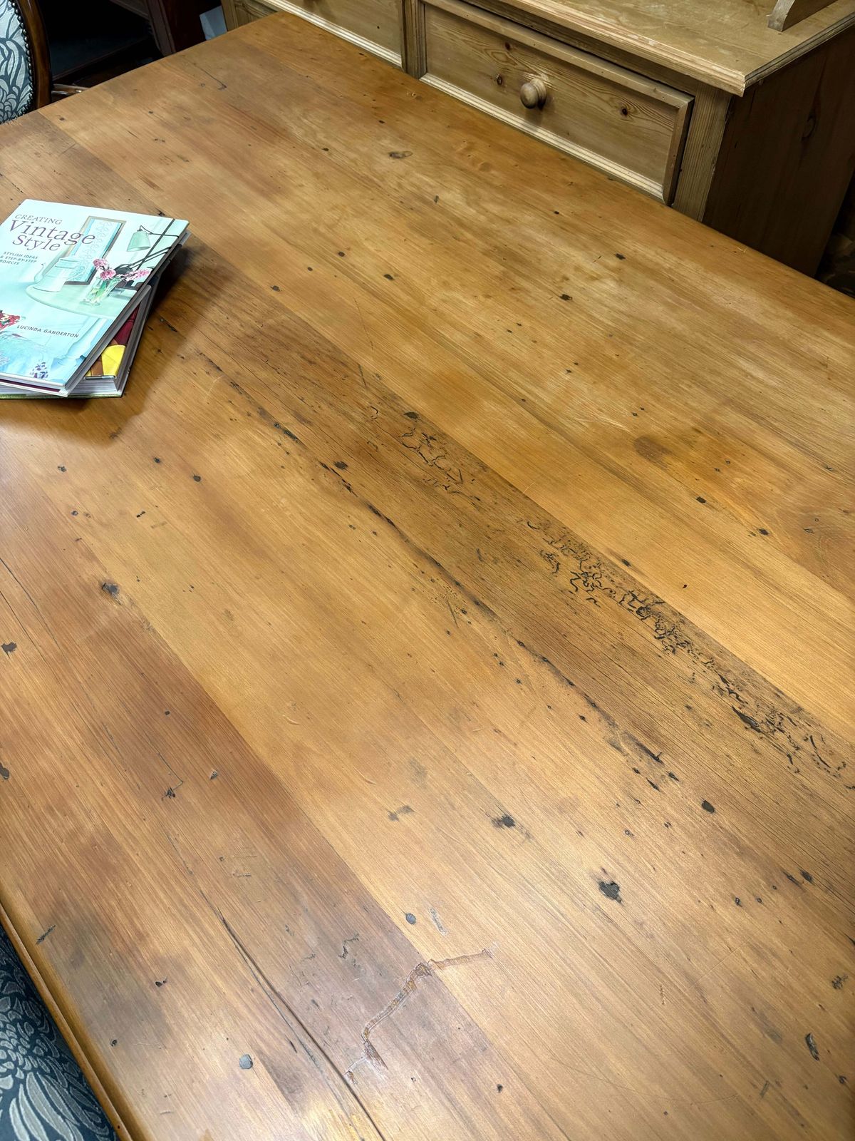 8 Seater Vintage Pine Refectory Dining Kitchen Farmhouse Table photo 595.0