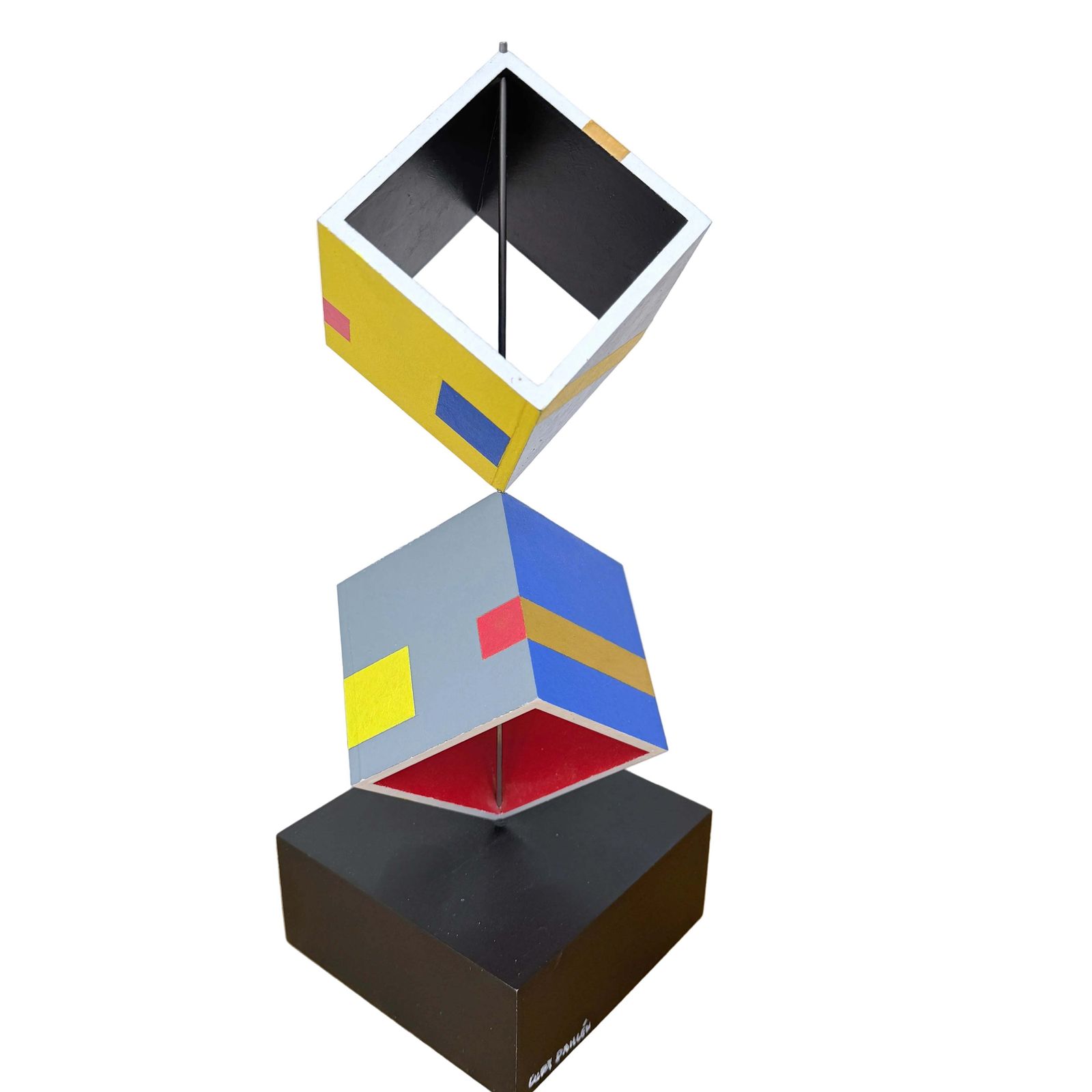 Curt Dahlén, Sweden. Vintage Sculpture. "Poly 11" Year 1996. Signed. photo furniture