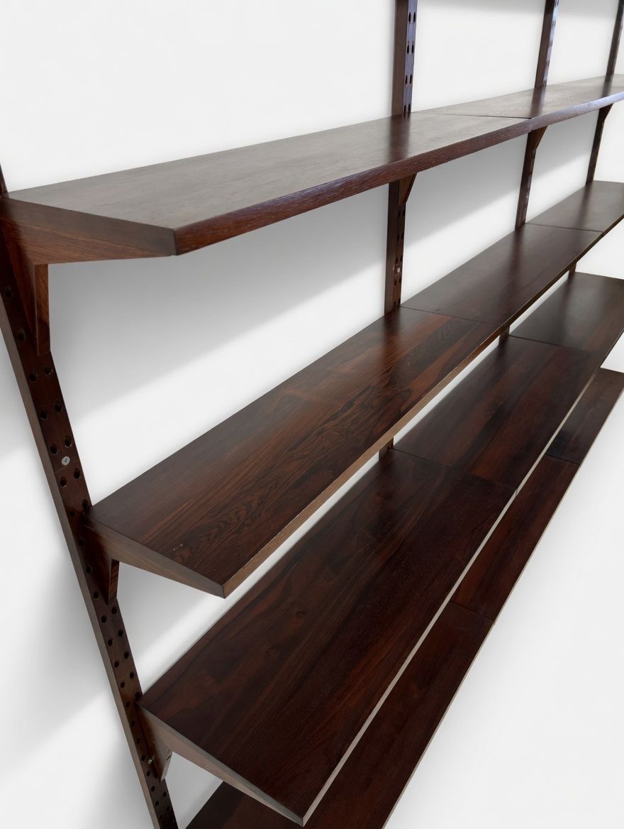 Poul Cadovius Royal System – Rosewood Modular Wall Shelving photo 3400.0