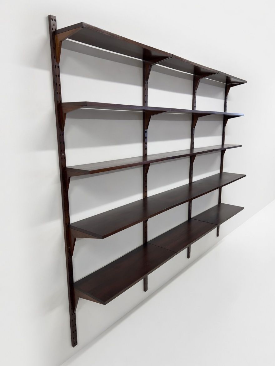 Furniture Poul Cadovius Royal System – Rosewood Modular Wall Shelving photo
