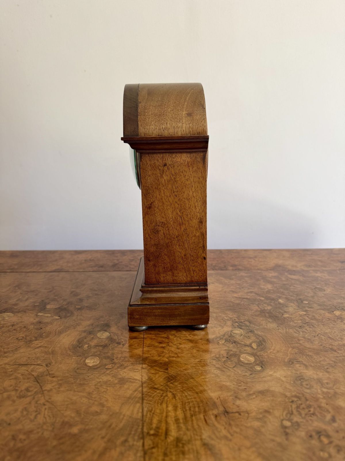 Antique Quality Mahogany Inlaid Mantle Clock photo furniture