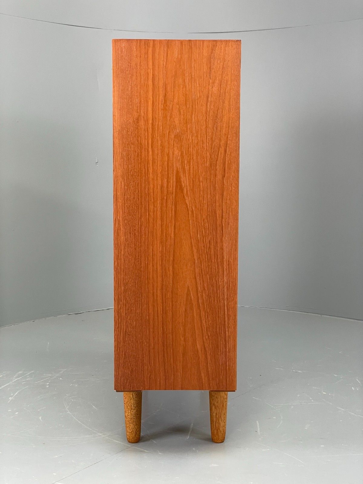 photo vinterior Vintage 1960s Teak Bookcase Retro Shelving Adjustable Mid Century Eb11974
