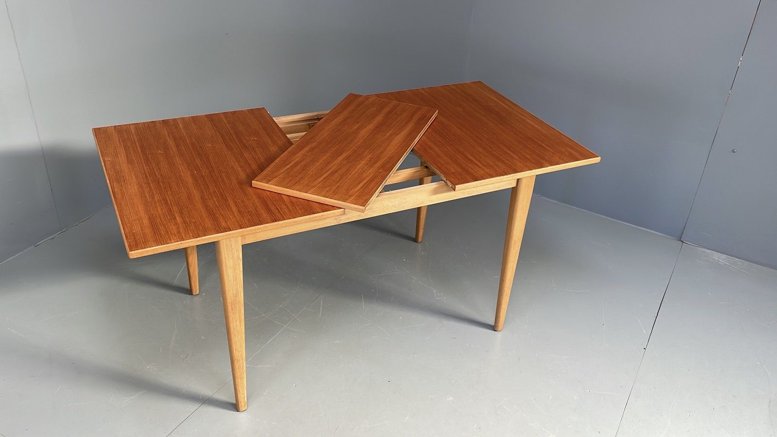 photo for sale Vintage Teak Dining Table Gordon Russell Extending Ash Legs 1960s Eb11976