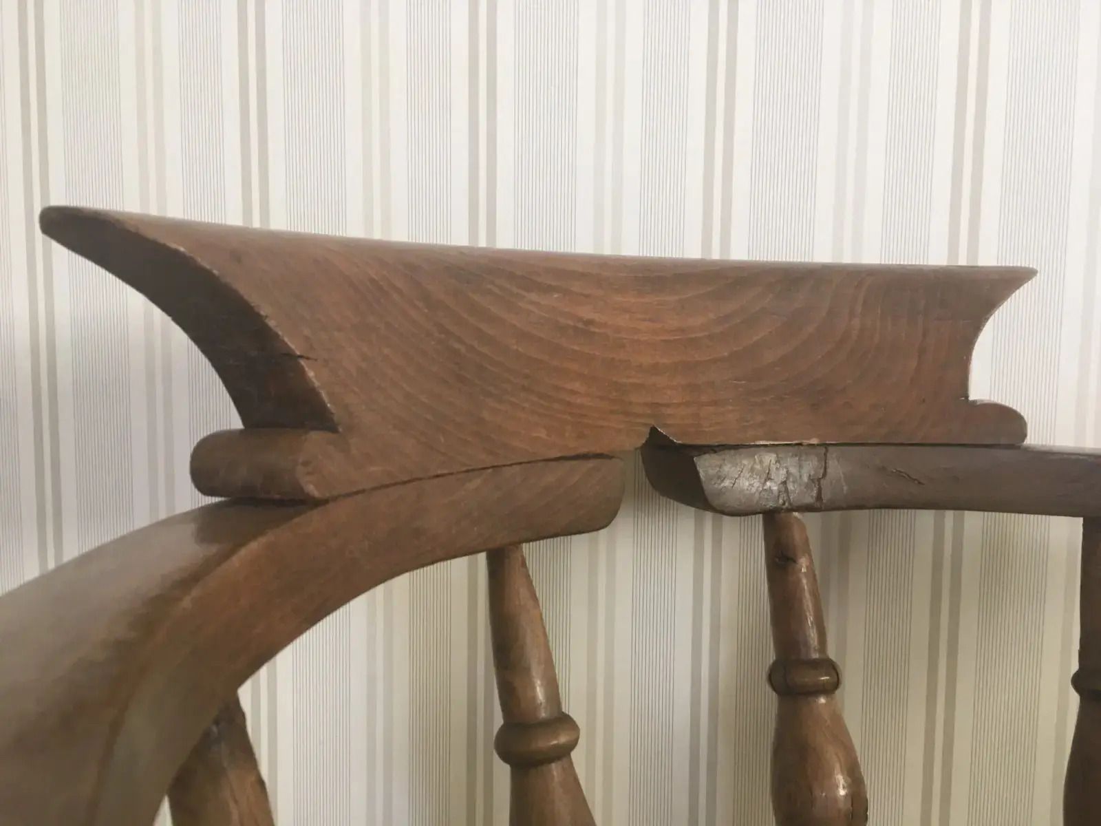 photo for sale Beautifully Restored Vintage Old English Solid Oak Pub/Garden/Bistro Seat/Chair