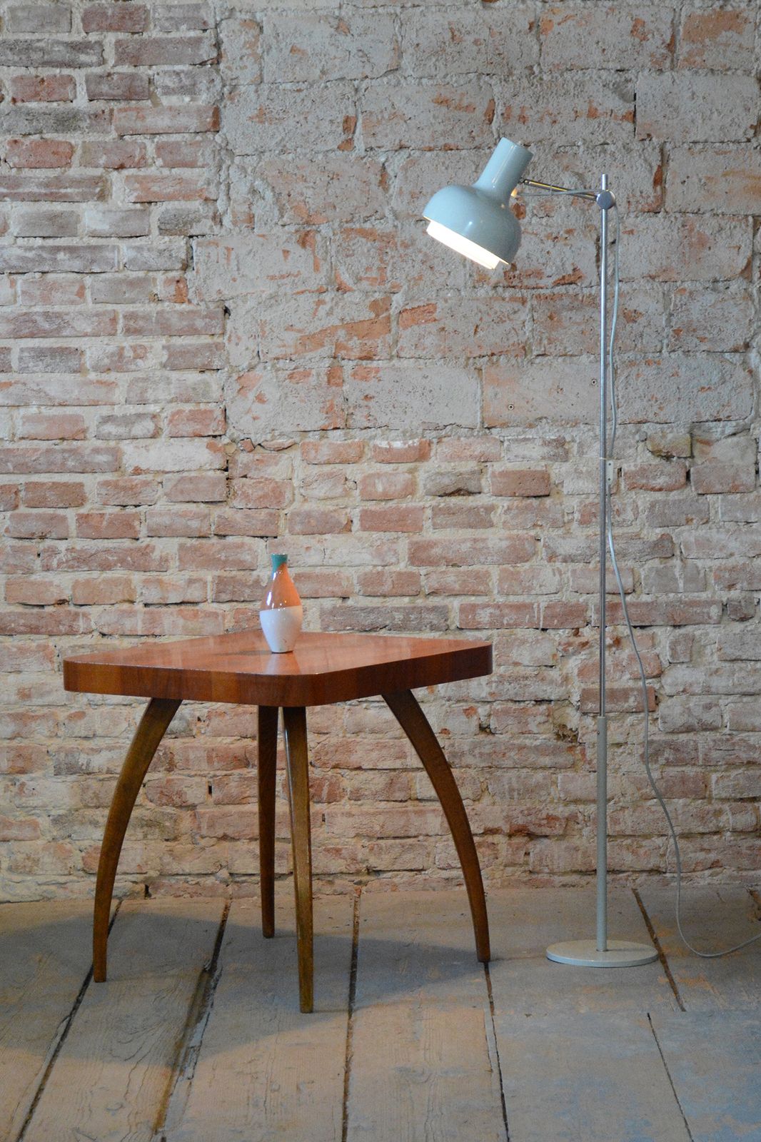 photo vinterior Restored Mid Century Floor Lamp, By J. Hůrka For Napako, Chrome, Czech, 1960s