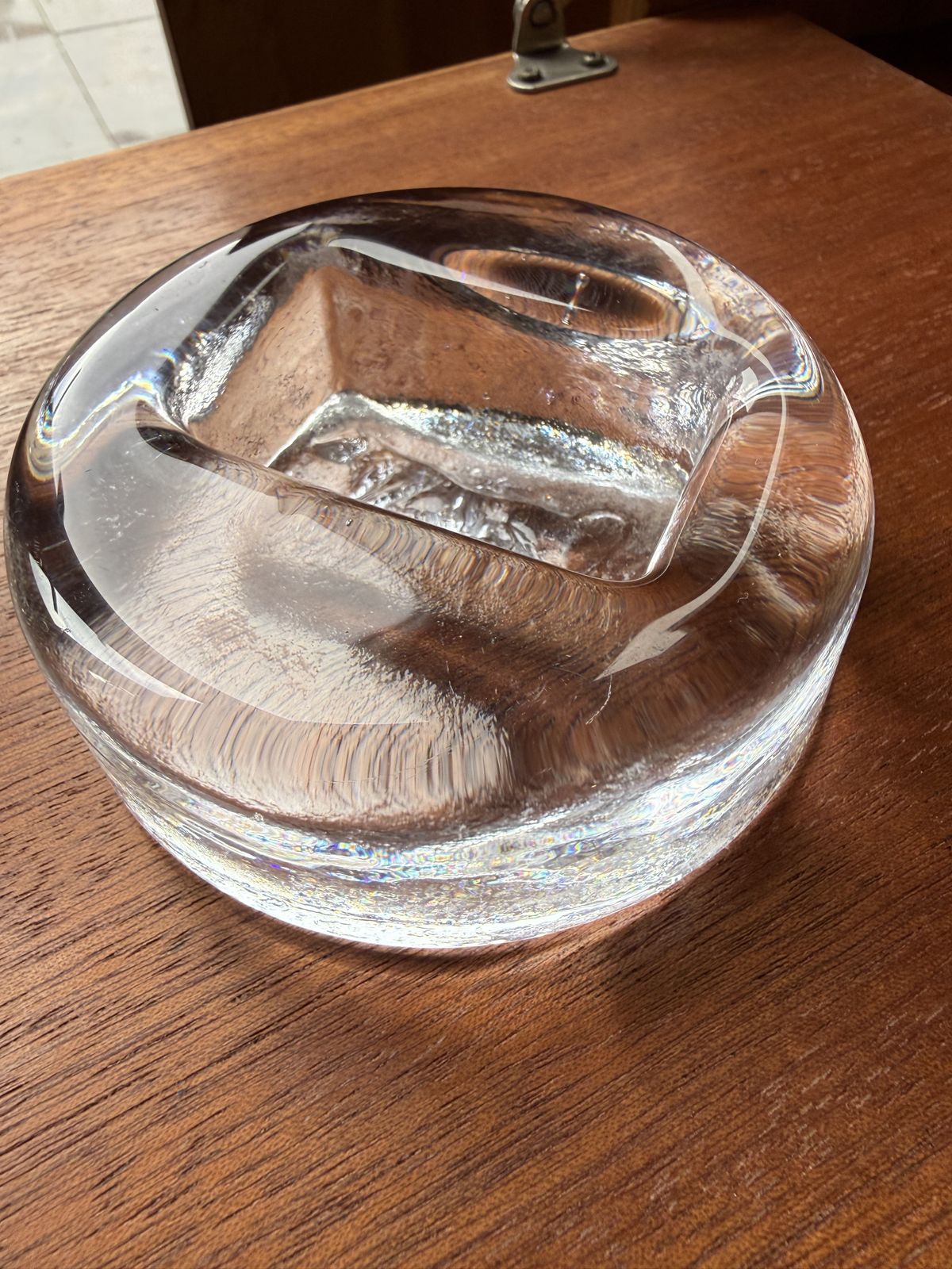 Vintage Erik Höglund For Boda Glass Art Paperweight photo for sale