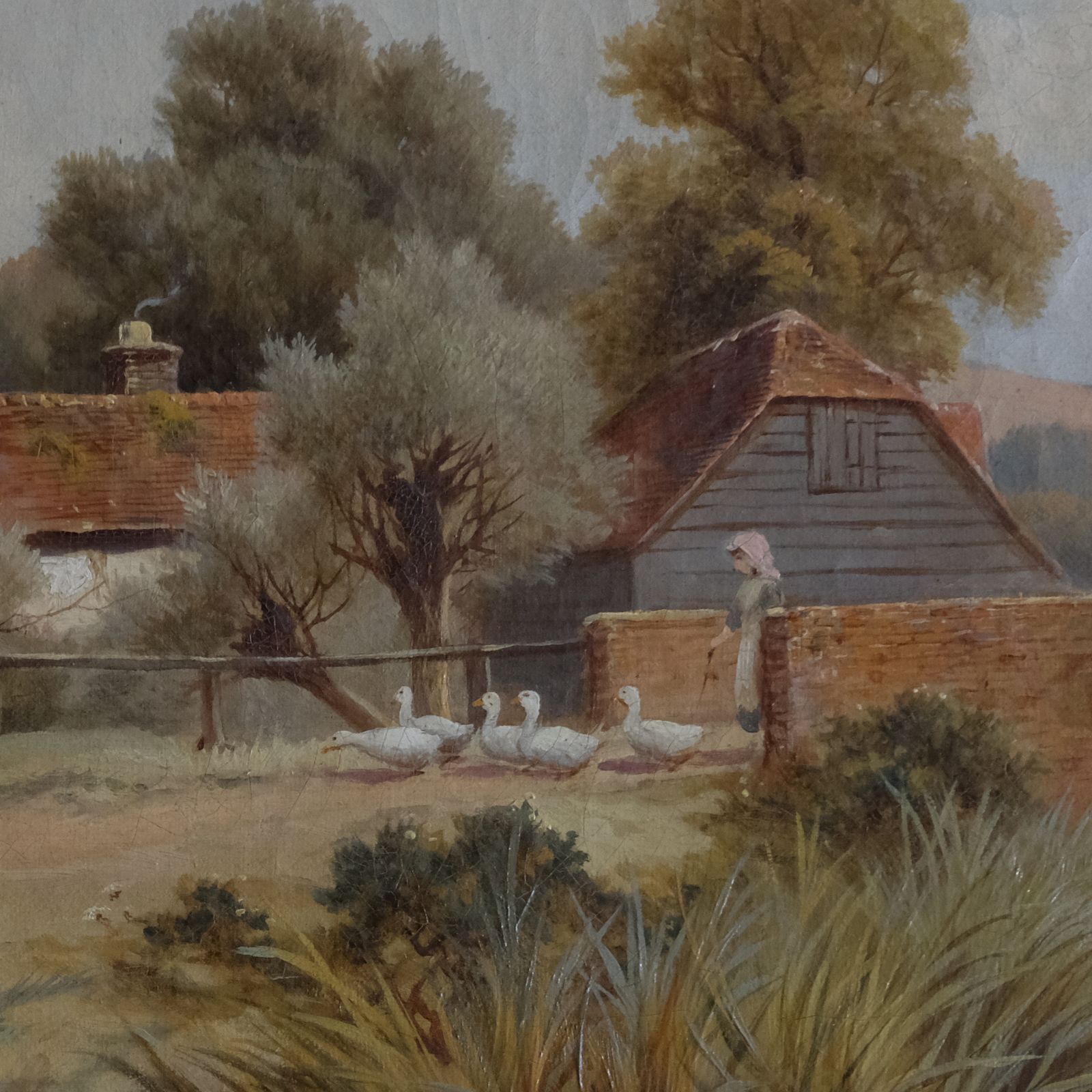Landscape With A Goose Girl, Attributed To Ch Maidanerst photo buy