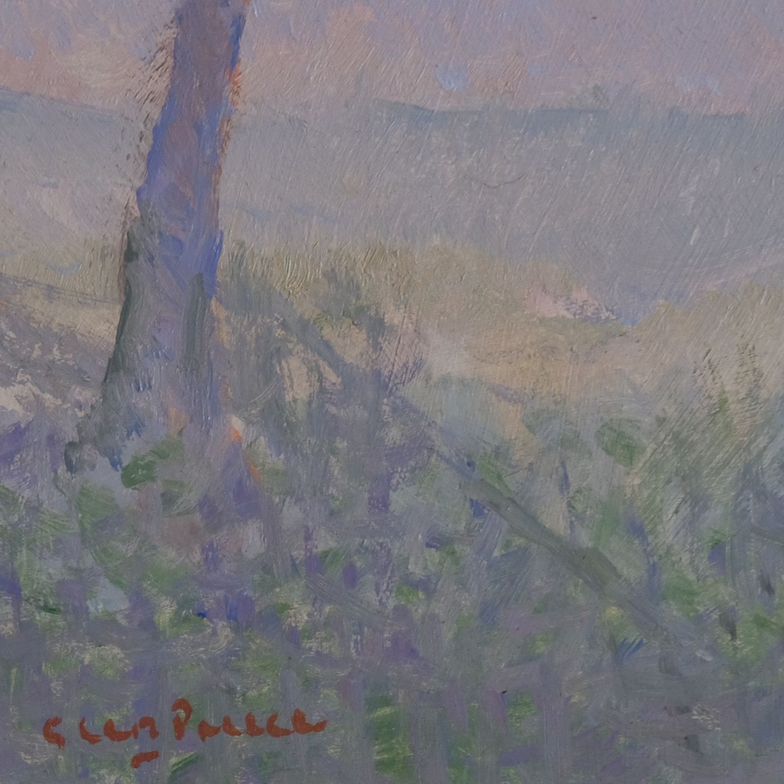 20th Century Oil On Board Painting 'Ghost' By Glen Preece photo for sale