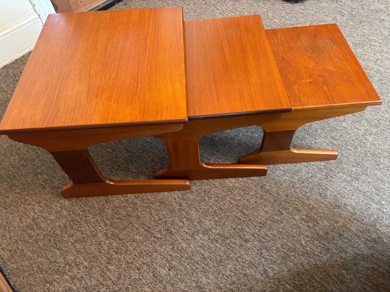 Vintage Teak Nest Of Tables By Portwood Mid  Century Retro Tables Gplan,Ercol. photo for sale