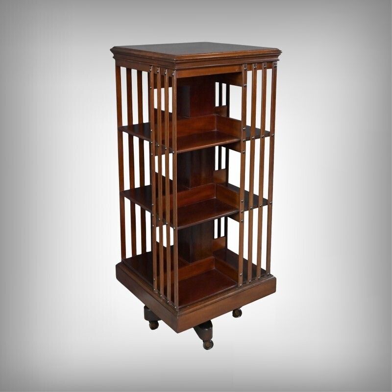 Mahogany Revolving Bookshelf, England – Part 1, 20th Century