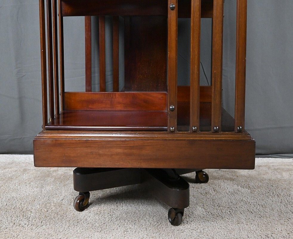 2900.0 Mahogany Revolving Bookshelf, England – Part 1, 20th Century photo
