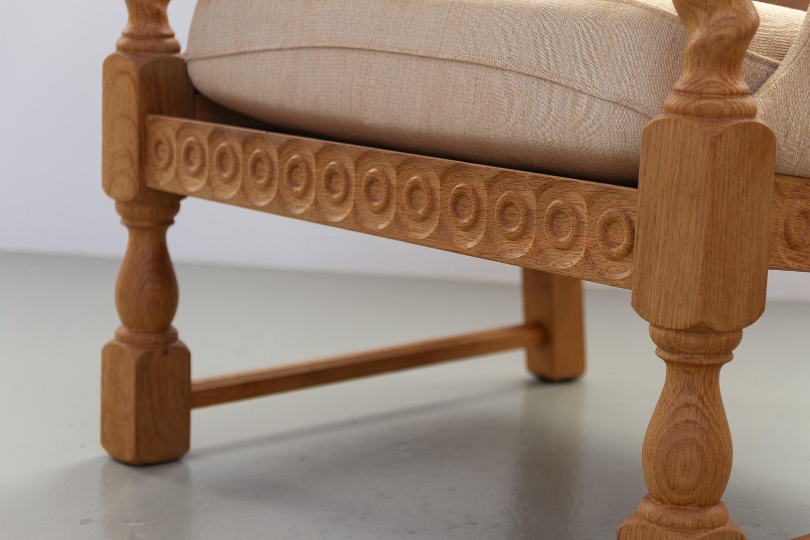 2130.0 Danish Mid Century Modern Oak Lounge Chairs In Kjærnulf Style, 1960s. Set Of 2. photo