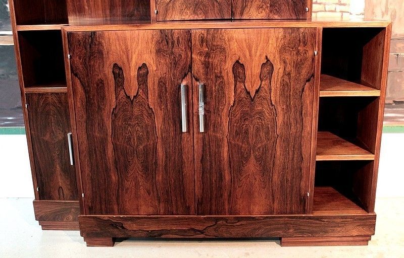 Art Deco Work Desk In Rosewood 20th photo for sale