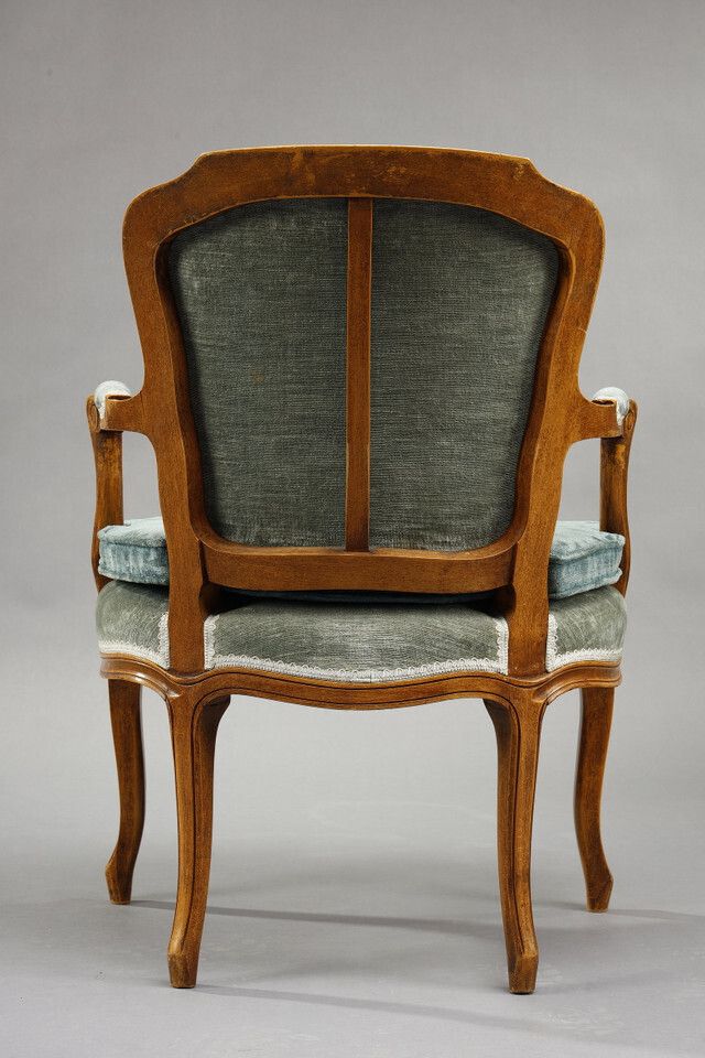 photo buy Pair Of Rococille Style Armchairs, 19th Century
