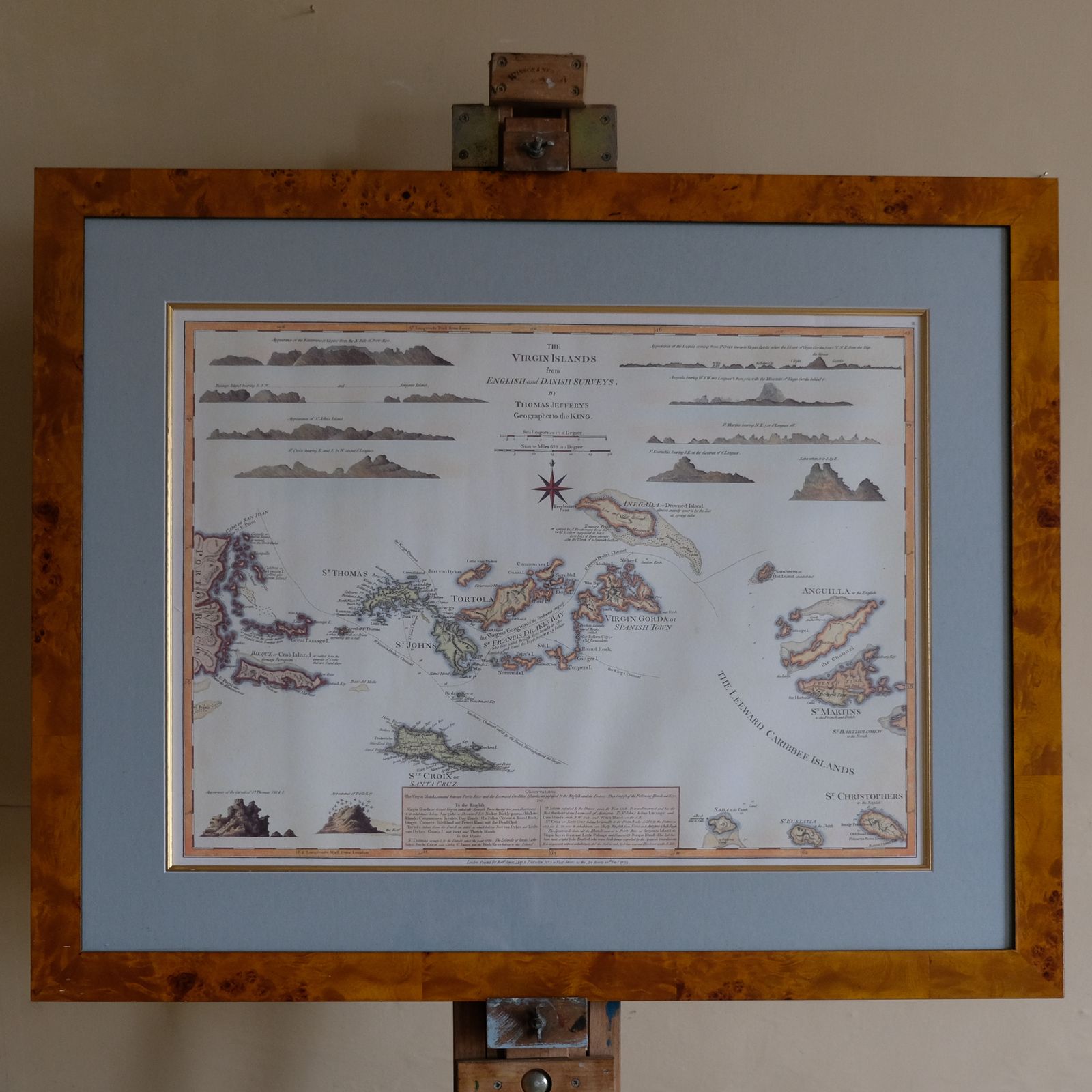 The Virgin Islands From English And Danish Surveys, By Thomas Jeffries