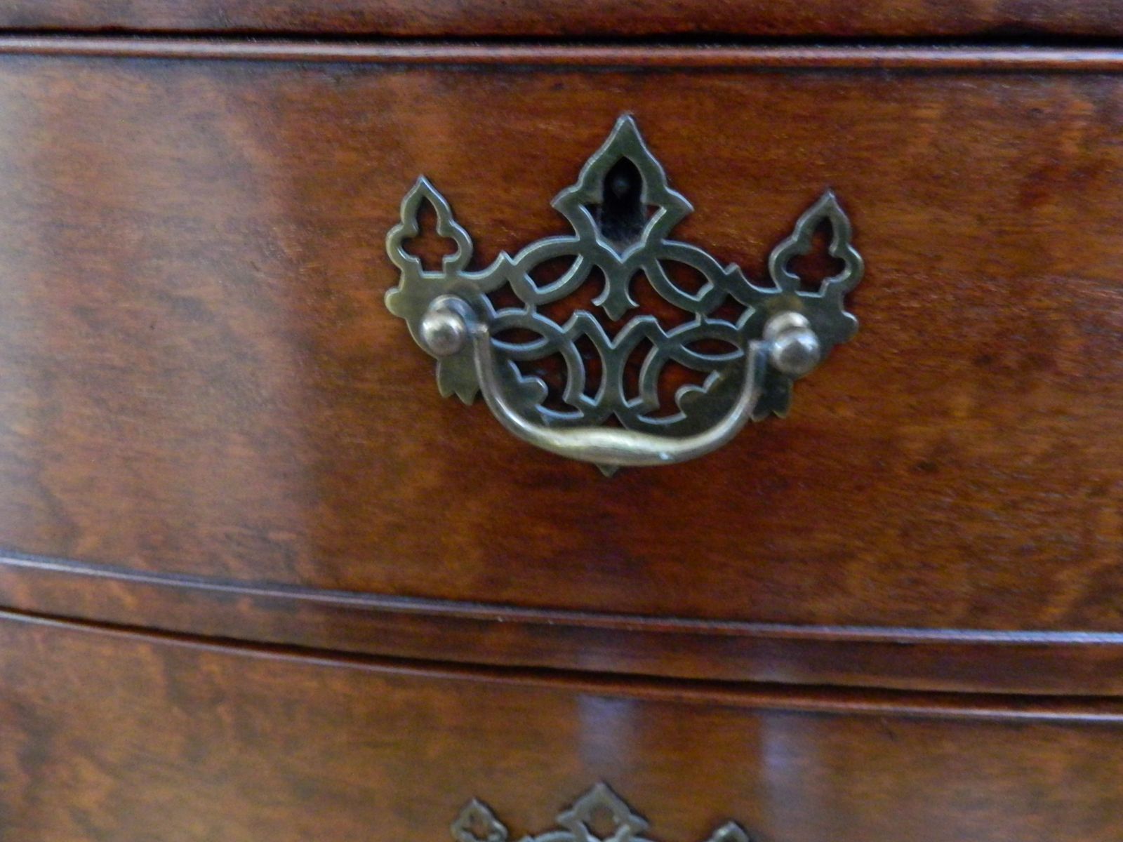 Regency Mahogany Bow Front Chest Of Drawers photo furniture