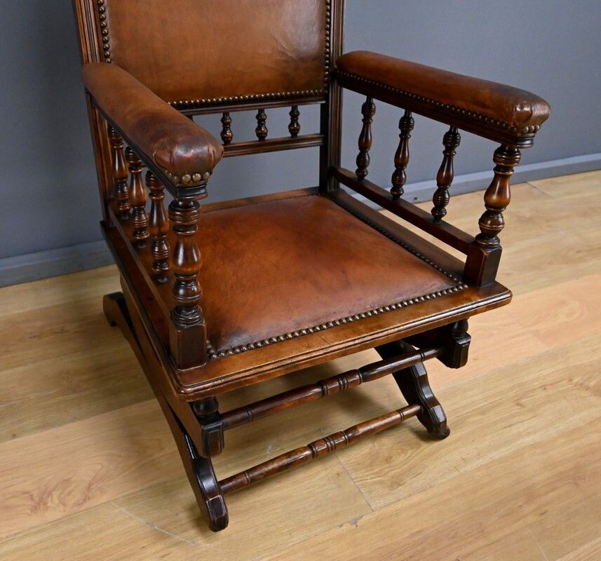 Furniture Mahogany Rocking Chair, England – Early 20th Century photo