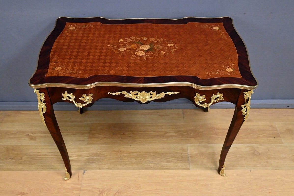 Louis XV Style Mahogany Writing Desk – Early 20th Century photo 2830.0