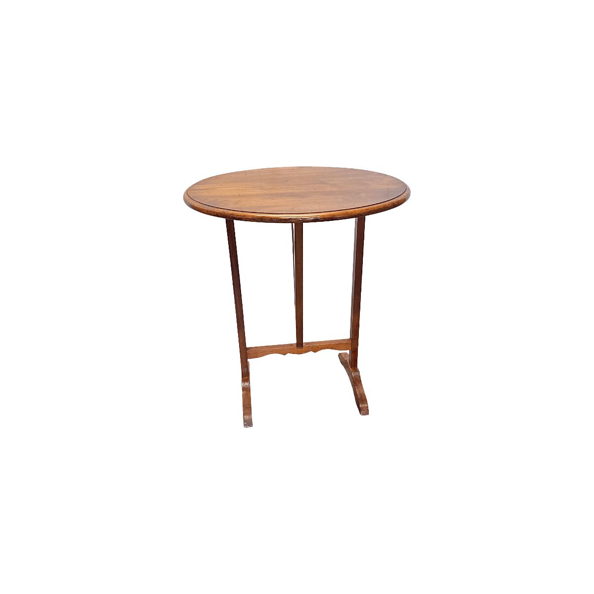Vintage French Cherry Wood Vigneron Side Table, 1980s