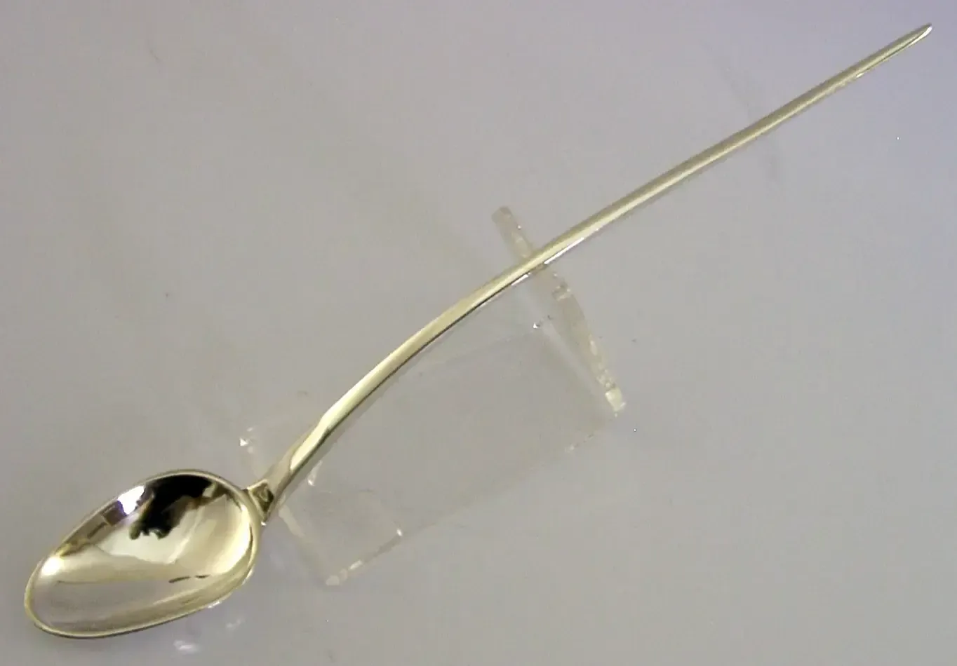 Amanda Birkett Designer Sterling Silver 7.75 Inch Long Spoon 1995 Hand Made
