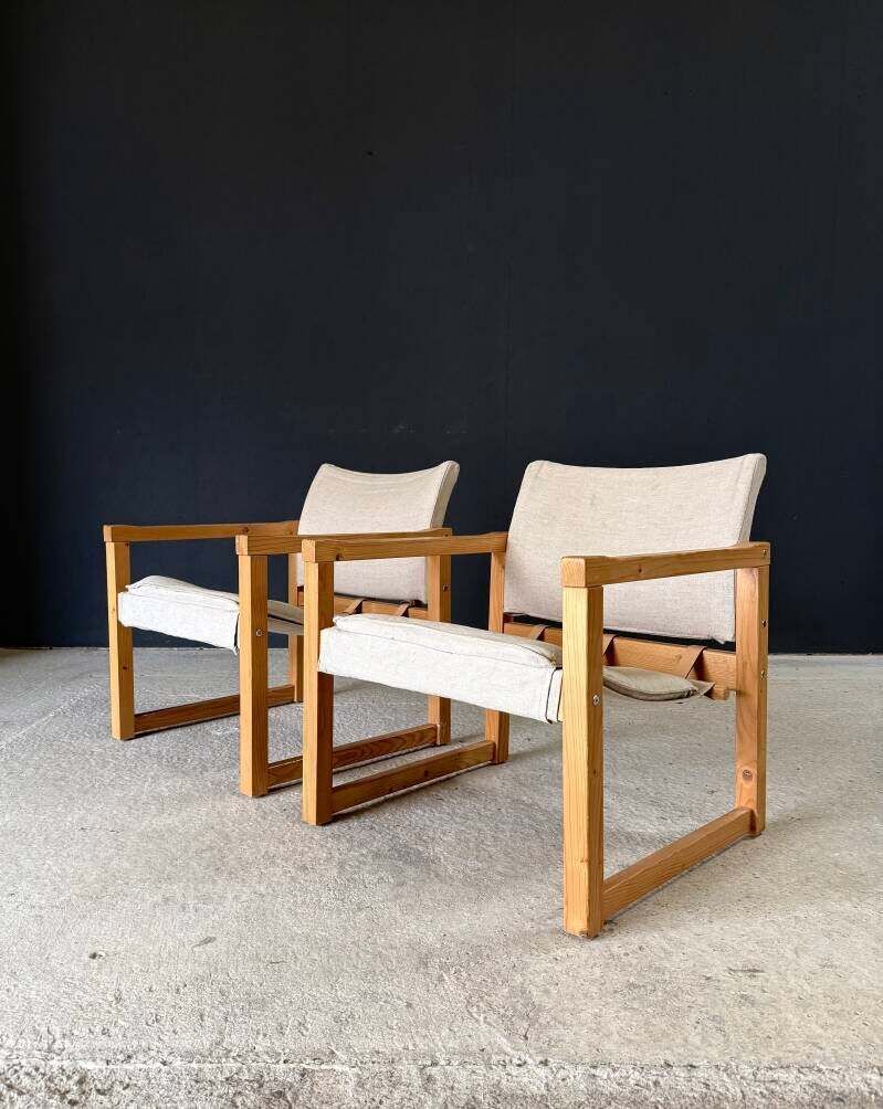 "Diana" Safari Chair Set van Karin Möbring voor Ikea, jaren 1990 photo vinterior