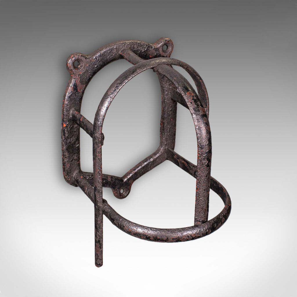 photo furniture Set Of 4 Antique Crop Hanging Racks, English, Iron, Hooks, Equestrian, Victorian