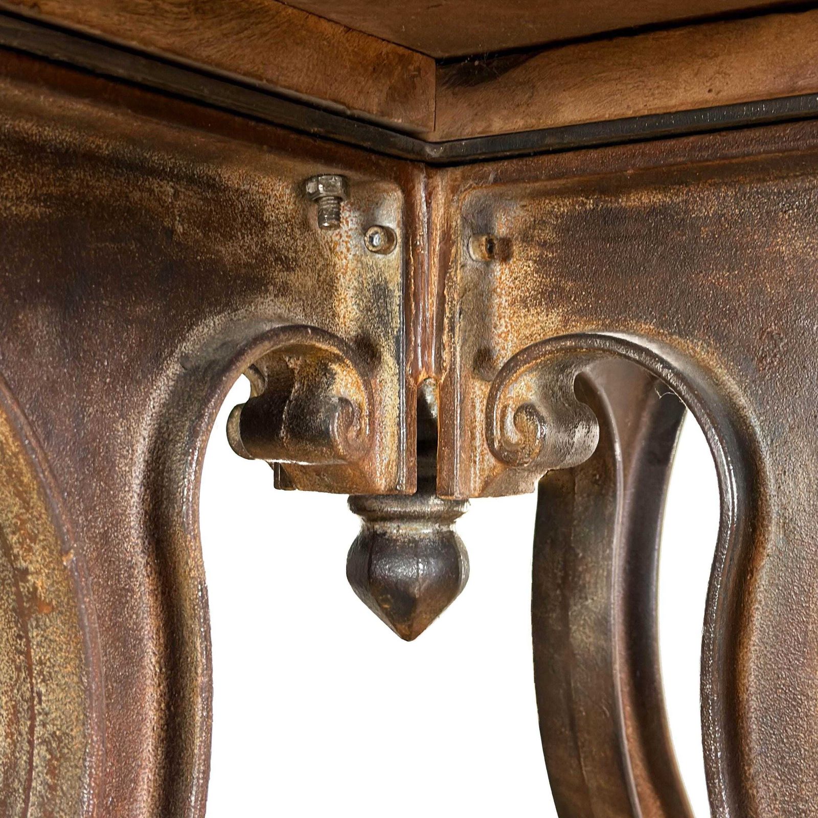 Large Cast Iron Dining Table Or Centre Table | Antique Table | Industrial Table | Dining Table | Antique Table (M 6905) photo vinterior