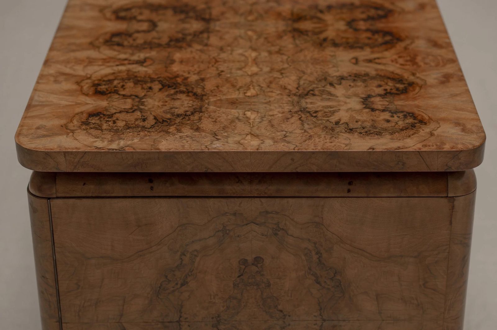 photo for sale Burlwood Desk   Center Table, Circa 1940