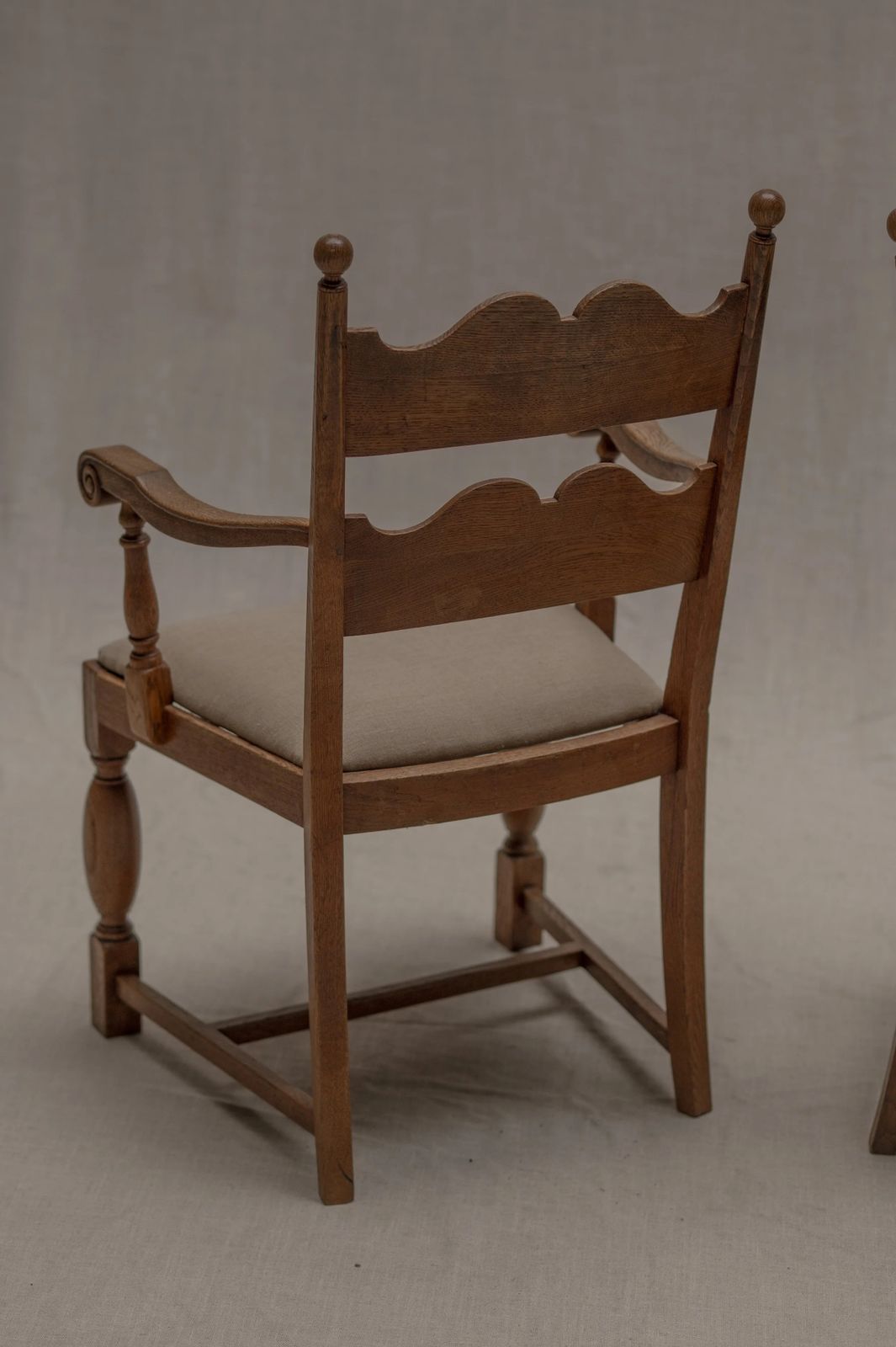 Set Of Four French Mid Century Dining Chairs After Charles Dudouyt, 1950s photo 2150.0