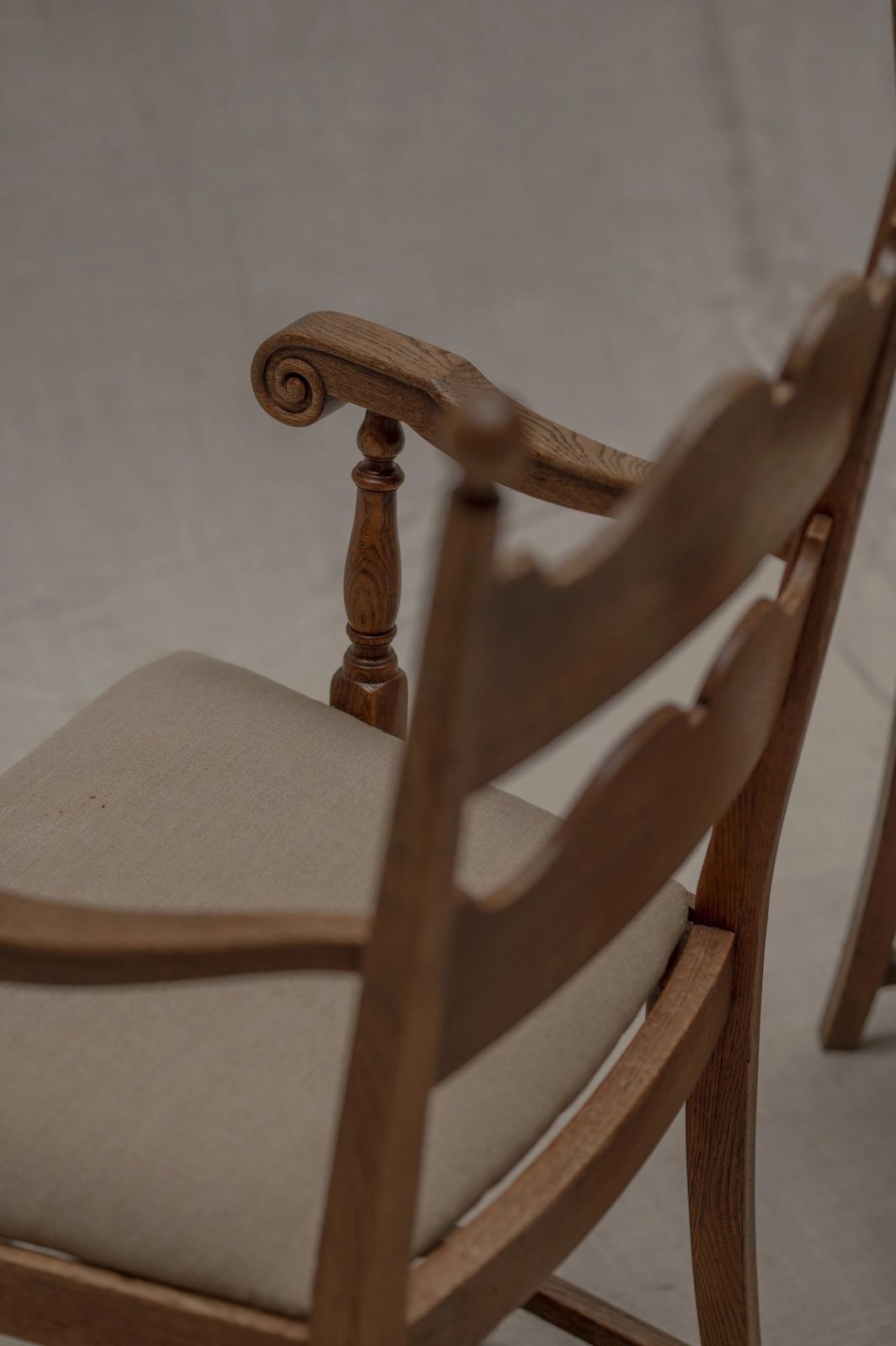 Set Of Four French Mid Century Dining Chairs After Charles Dudouyt, 1950s photo buy
